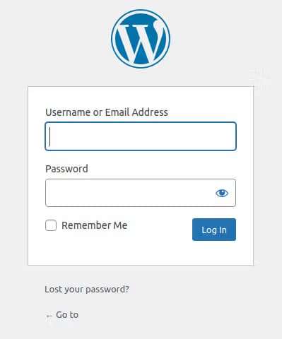 wordpress admin login