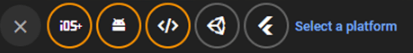 Screenshot of Firebase Platforms
