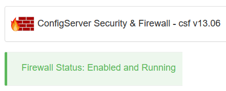 csf status screen