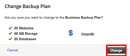 confirm popup change highlighted