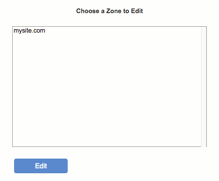 editing a DNS zone in WHM