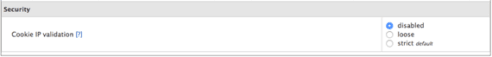cookie based validation section