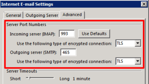 port connections entered