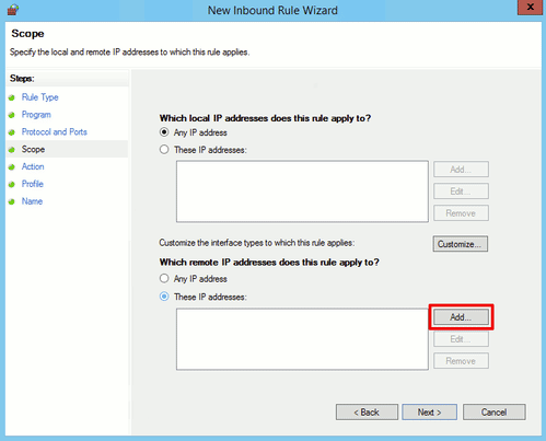 adding specific IPs