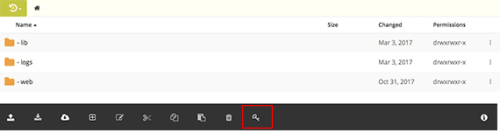 key icon highlighted
