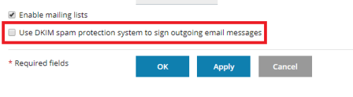 enabling domain keys for your domain