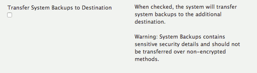 transferring backups