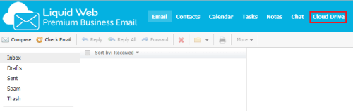 cloud drive link highlighted