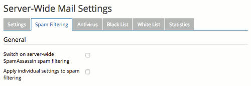 enabling SpamAssassin