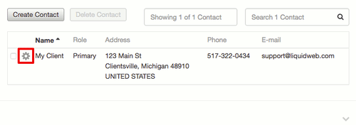 changing contact info
