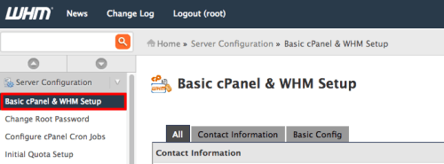 server configuration