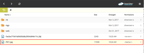 file to edit highlighted