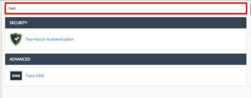 word two entered in search bar