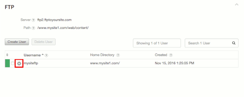 gif showing home directory change