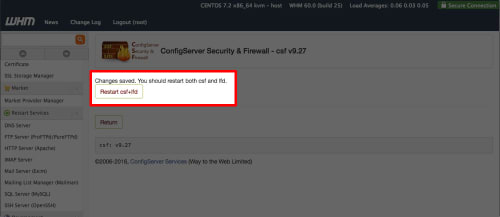 restart button highlighted
