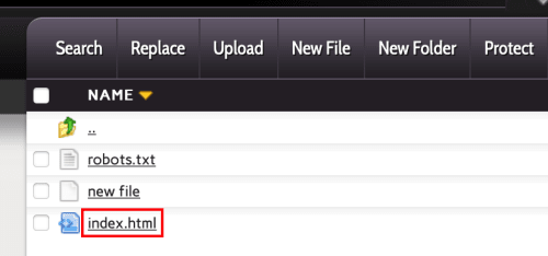 file name highlighted