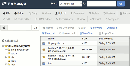 finding unnecessary backup files