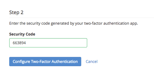 enter authorization code