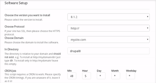choosing your site settings