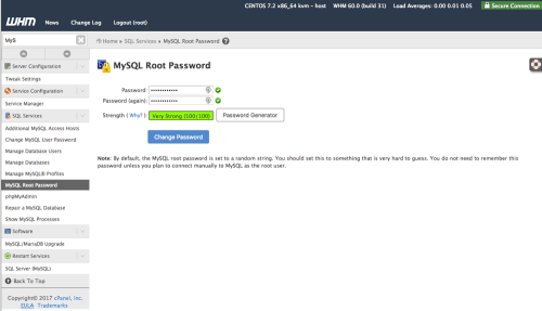 new password entered