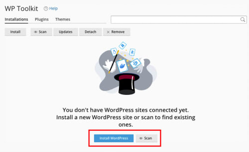install wordpress link