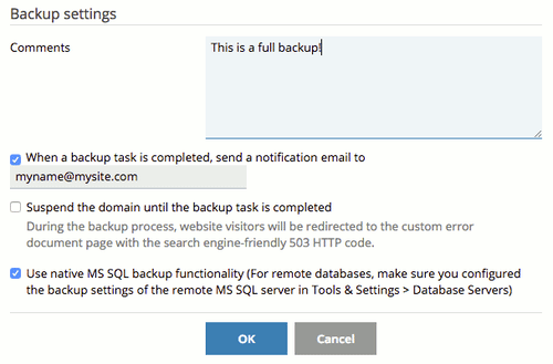 beginning to back up your files
