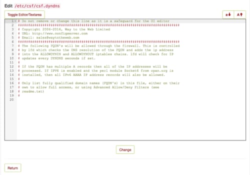 csf dynamic dns file