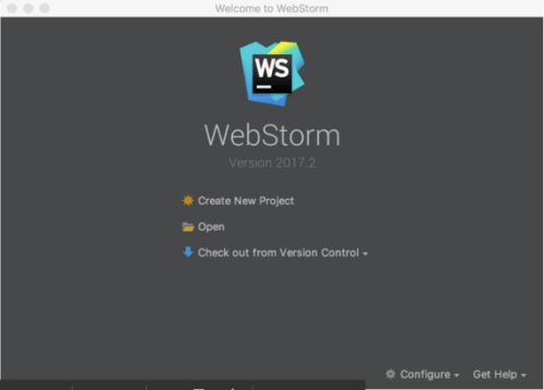 webstorm home page