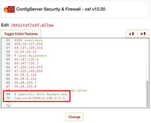 sample csf.allow entries