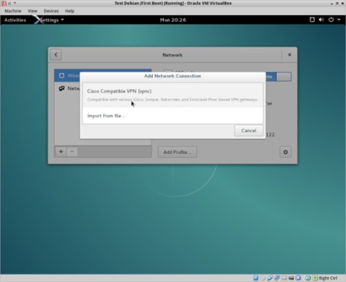 cisco compatible vpn highlighted
