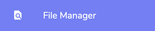 file manager link from sidebar