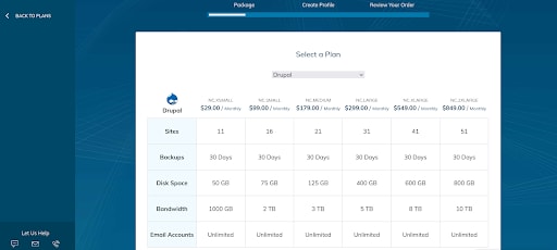 After that, you can choose the desired plan option by clicking Select.