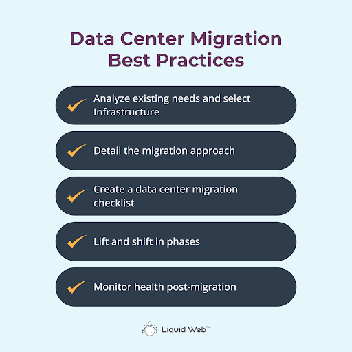Five data center migration best practices