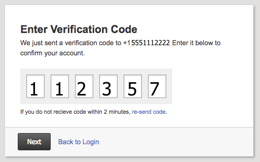 code entered