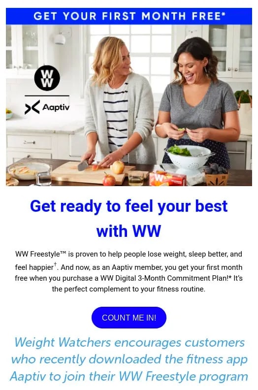 Weight Watchers customer retention