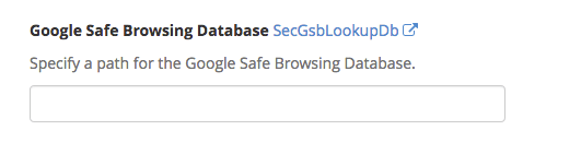 google safe browsing database
