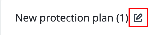 change name of plan icon highlighted