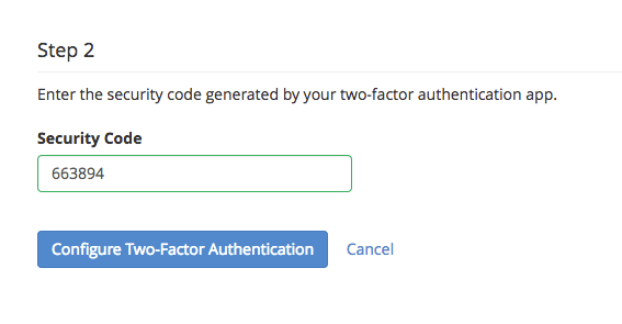 enter authorization code