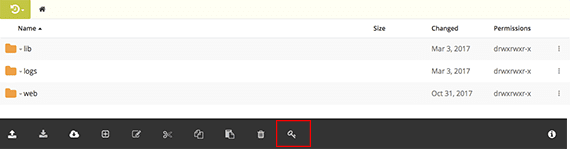 key icon highlighted