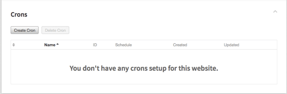 cron section