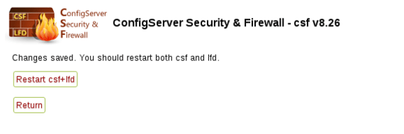 restart lfd and csf