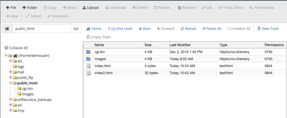 File manager home