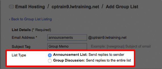 gif showing list type
