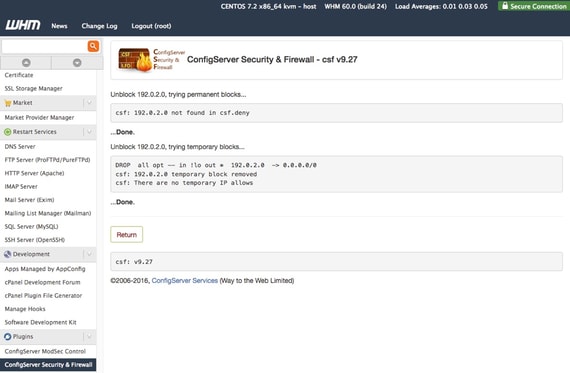 ip unblocked message