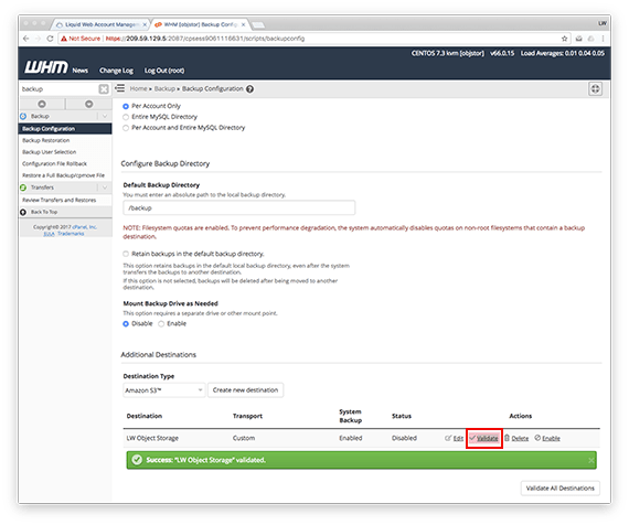 validate highlighted