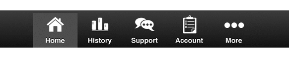 gif showing menu