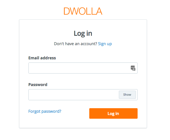 dwolla-login