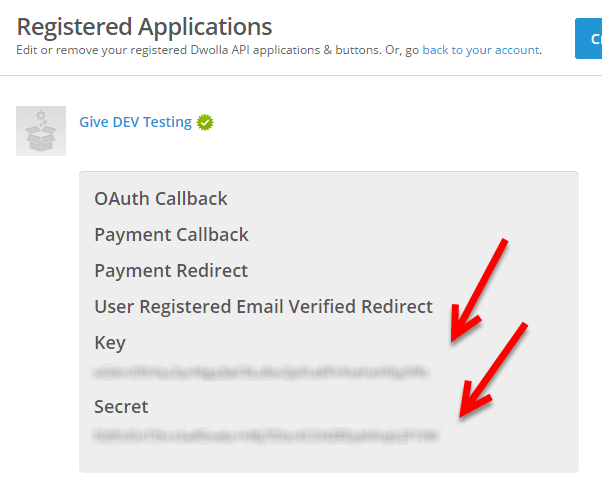 Dwolla App Keys