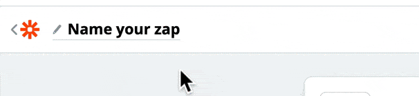 Type a name for your zap