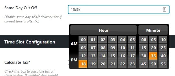 ASAP time cutoff